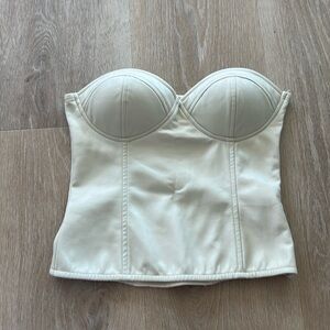 Jluxlabel bustier top vegan leather size small